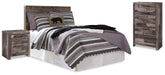J&M Furniture - Ashley Furniture - Derekson Full Panel Headboard, Chest and Nightstand - Full Panel Headboard, Chest and Nightstand - B200B60